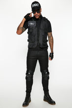 Load image into Gallery viewer, Four Piece Tactical Costume Set with Vest Cap and Fingerless Gloves
