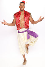 Load image into Gallery viewer, Three Piece Royal Prince Costume Set with Red Jacket and Decorative Trim

