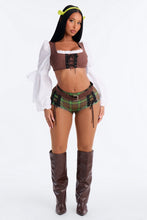 Load image into Gallery viewer, Earthy Creature Costume with Textured Top and Stretch Shorts
