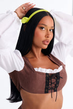 Load image into Gallery viewer, Earthy Creature Costume with Textured Top and Stretch Shorts
