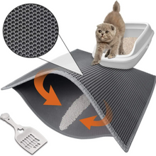 Load image into Gallery viewer, Waterproof Double Layer Cat Litter Mat | Best Cat Litter Catcher Mat
