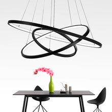 Load image into Gallery viewer, LED Ring Pendant Chandelier, Modern Acrylic Ceiling Light
