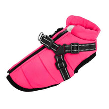 Load image into Gallery viewer, All-Weather Insulated Dog Jacket with Built-in Harness
