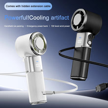 Load image into Gallery viewer, Portable Neck Fan with Built-in Power Bank and Foldable Design
