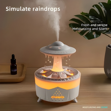 Load image into Gallery viewer, Mushroom Humidifier with Raining Cloud Lamp Aromatherapy - Colorful Raindrop Light Essential Oil Diffuser
