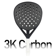 Load image into Gallery viewer, Carbon Fiber Padel Racket with EVA Soft Core - High-Performance Paddle for Training &amp; Match Play
