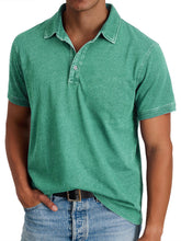 Load image into Gallery viewer, Classic men's collared polo shirt, button-down design for timeless casual fashion.
