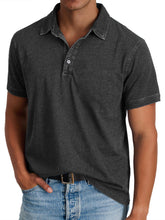 Load image into Gallery viewer, Refined men's button-down polo, offering heritage style and versatile comfort.
