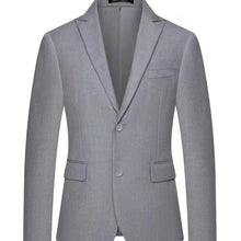 Load image into Gallery viewer, A tailored slim fit double-breasted 3-piece suit for men, featuring a smart, matching waistcoat.
