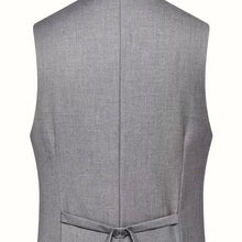 Load image into Gallery viewer, The perfect slim fit double-breasted 3-piece suit with waistcoat, an essential for men's wardrobes.
