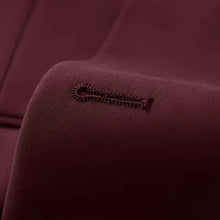 Load image into Gallery viewer, Exquisite slim fit double-breasted 3-piece suit with waistcoat, embodying men's timeless elegance.
