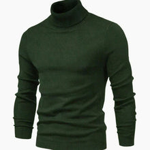 Load image into Gallery viewer, Men's Slim-Fit Turtleneck Knit Sweater - Green
