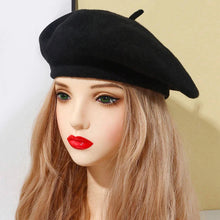Load image into Gallery viewer, Knitted French Winter Beret Hat
