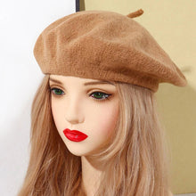 Load image into Gallery viewer, Knitted French Winter Beret Hat
