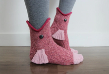 Load image into Gallery viewer, 3D Knitted Crocodile Socks
