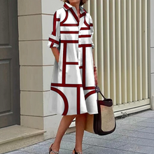 Load image into Gallery viewer, Dress with pockets and geometric print
