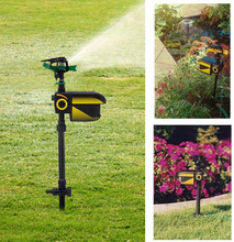 Load image into Gallery viewer, Automatic Motion-Activated Animal Repellent Garden Sprinkler - Animal Sensor Outdoor Lawn Yard Water Sprinkler
