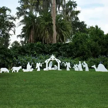 Load image into Gallery viewer, Holy Night Outdoor Christmas Nativity Set
