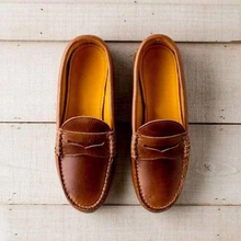 Load image into Gallery viewer, Womens Slip On Loafers with Round Toe and Low Heel, Synthetic Leather
