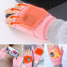 Load image into Gallery viewer, Heated Fingerless Gloves with Three Temperature Modes and Type C Charging
