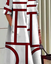 Load image into Gallery viewer, Dress with pockets and geometric print
