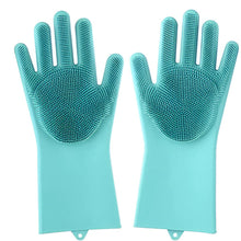 Load image into Gallery viewer, Magic Silicone Dishwashing Gloves - Reusable Cleaning Gloves
