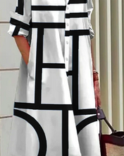 Load image into Gallery viewer, Dress with pockets and geometric print
