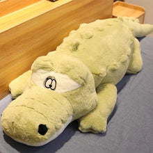 Load image into Gallery viewer, Oversized Big-Eyed Crocodile Plush Toy
