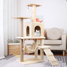 Load image into Gallery viewer, Cat Tree Gray and Beige Indoor Climbing Tower
