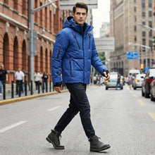 Load image into Gallery viewer, Insulated Winter Coat with Removable Hood and Full Zip Front in Five Colors
