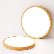 Load image into Gallery viewer, Modern Wood LED Ceiling Light, Ultra Slim Round Design
