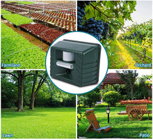 Load image into Gallery viewer, Solar Powered Ultrasonic Animal Repeller with a Motion Sensor That Covers 170 Degrees up to 70 Feet
