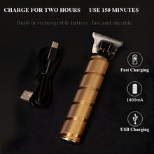 Load image into Gallery viewer, Professional Hair Clippers for men gold Set | Gold Hair Clippers Cordless
