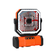 Load image into Gallery viewer, Rechargeable Camping Fan with 20000mAh Battery, 4 Speeds and LED Lantern
