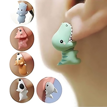Load image into Gallery viewer, Cute Animal Cartoon Clay Stud Earrings – 1 Pair
