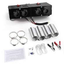 Load image into Gallery viewer, 12 Volt 500 Watt Car Heater with a PTC Ceramic Element, Four Air Outlets and Dual Switches
