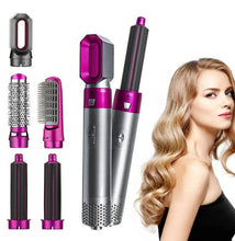 Load image into Gallery viewer, 5-in-1 hair dryer with brush and curling iron
