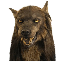 Load image into Gallery viewer, Scary Wolf Mask with Full Head Coverage and Fur Accents for Halloween Parties
