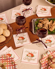 Load image into Gallery viewer, Cream Cocktail Napkins with Turkey Design and Gold Foil, 50-Count
