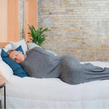 Load image into Gallery viewer, Wearable Sleep Sack with Stretch Knit and Open Foot End for Adults
