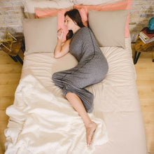 Load image into Gallery viewer, Wearable Sleep Sack with Stretch Knit and Open Foot End for Adults
