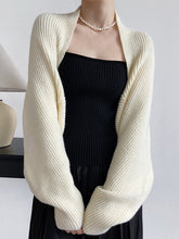 Load image into Gallery viewer, Womens Open Front Knit Shrug Sweater with Shift Fit and Slight Stretch for Indoor Warmth
