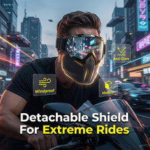 Load image into Gallery viewer, Full Face Goggle Mask with Detachable Goggles and Anti-Fog Lens
