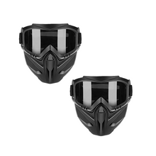 Load image into Gallery viewer, Full Face Goggle Mask with Detachable Goggles and Anti-Fog Lens
