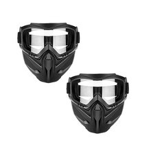 Load image into Gallery viewer, Full Face Goggle Mask with Detachable Goggles and Anti-Fog Lens
