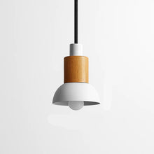 Load image into Gallery viewer, Wooden and Metal Pendant Light Design Window
