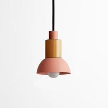Load image into Gallery viewer, Wooden and Metal Pendant Light Design Window
