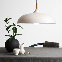 Load image into Gallery viewer, Aluminum Pendant Light with Wooden Rod
