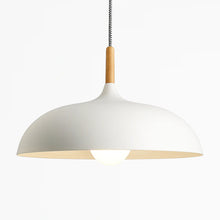 Load image into Gallery viewer, Aluminum Pendant Light with Wooden Rod
