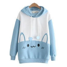 Load image into Gallery viewer, Kawaii Bunny Hoodie, Cozy Cotton Sweatshirt with Bunny Ears
